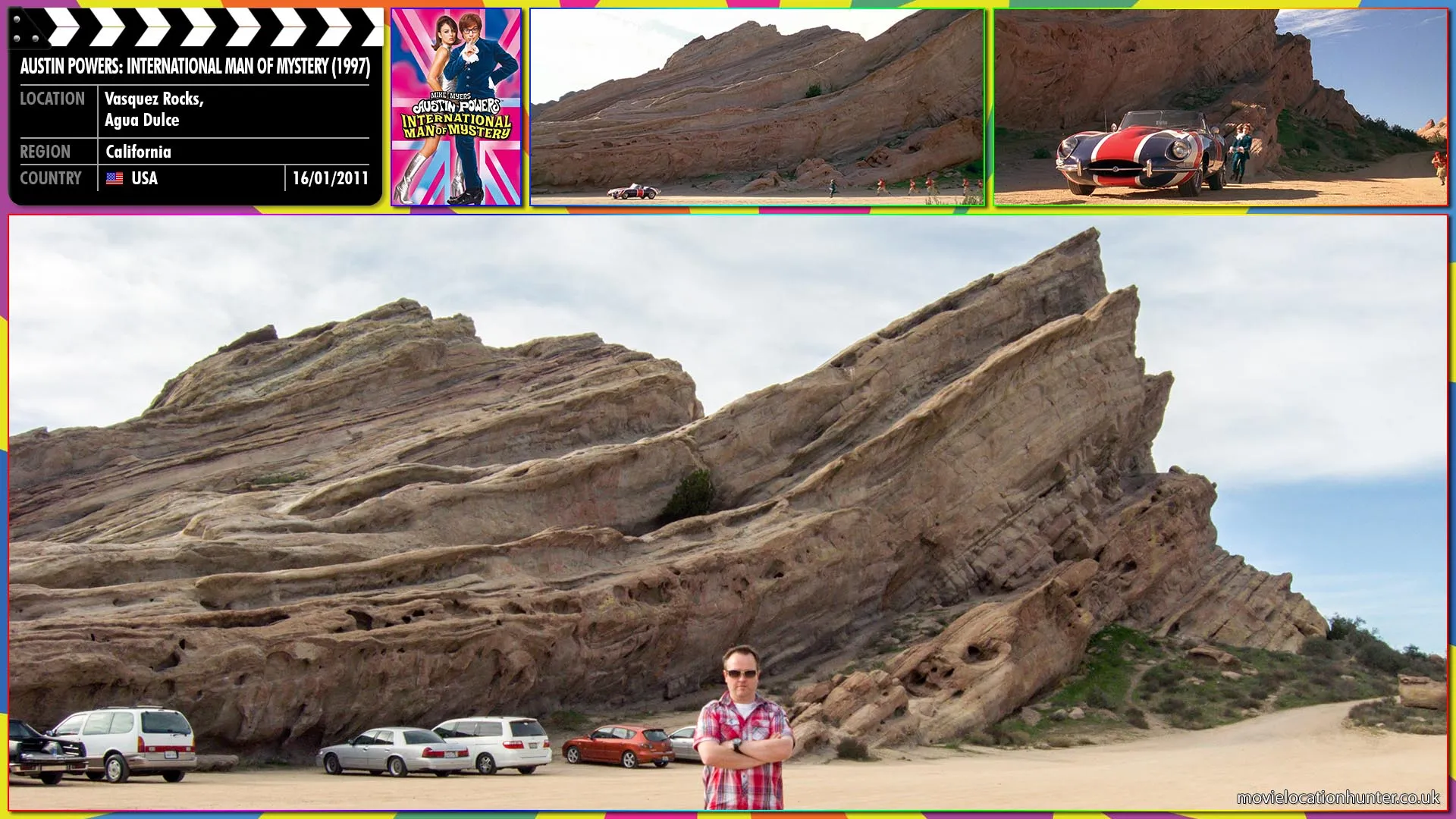 Filming location photo, shot in USA, for Austin Powers: International Man of Mystery (1997). Scene description: Austin Powers (Mike Myers) escapes Dr Evil’s underground complex.