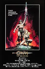 Movie poster for Conan the Barbarian released in 1982