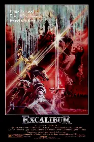 Movie poster for Excalibur released in 1981