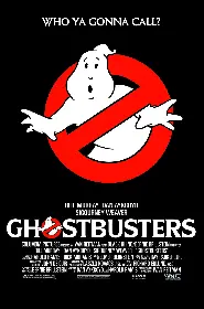 Movie poster for Ghostbusters released in 1984