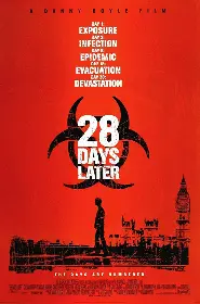Movie poster for 28 Days Later released in 2002