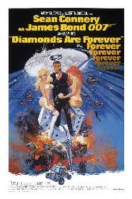 Movie poster for Diamonds Are Forever released in 1971