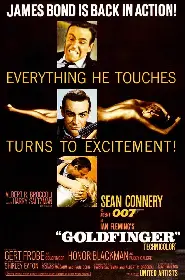 Movie poster for Goldfinger released in 1964