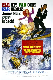Movie poster for On Her Majesty's Secret Service released in 1969