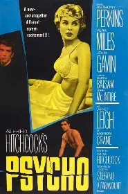 Movie poster for Psycho released in 1960