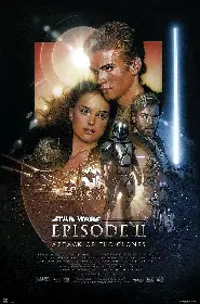 Movie poster for Star Wars: Attack of the Clones released in 2002