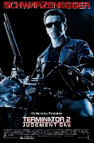 Movie poster for Terminator 2: Judgment Day released in 1991