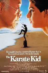 Movie poster for The Karate Kid released in 1984