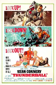Movie poster for Thunderball released in 1965